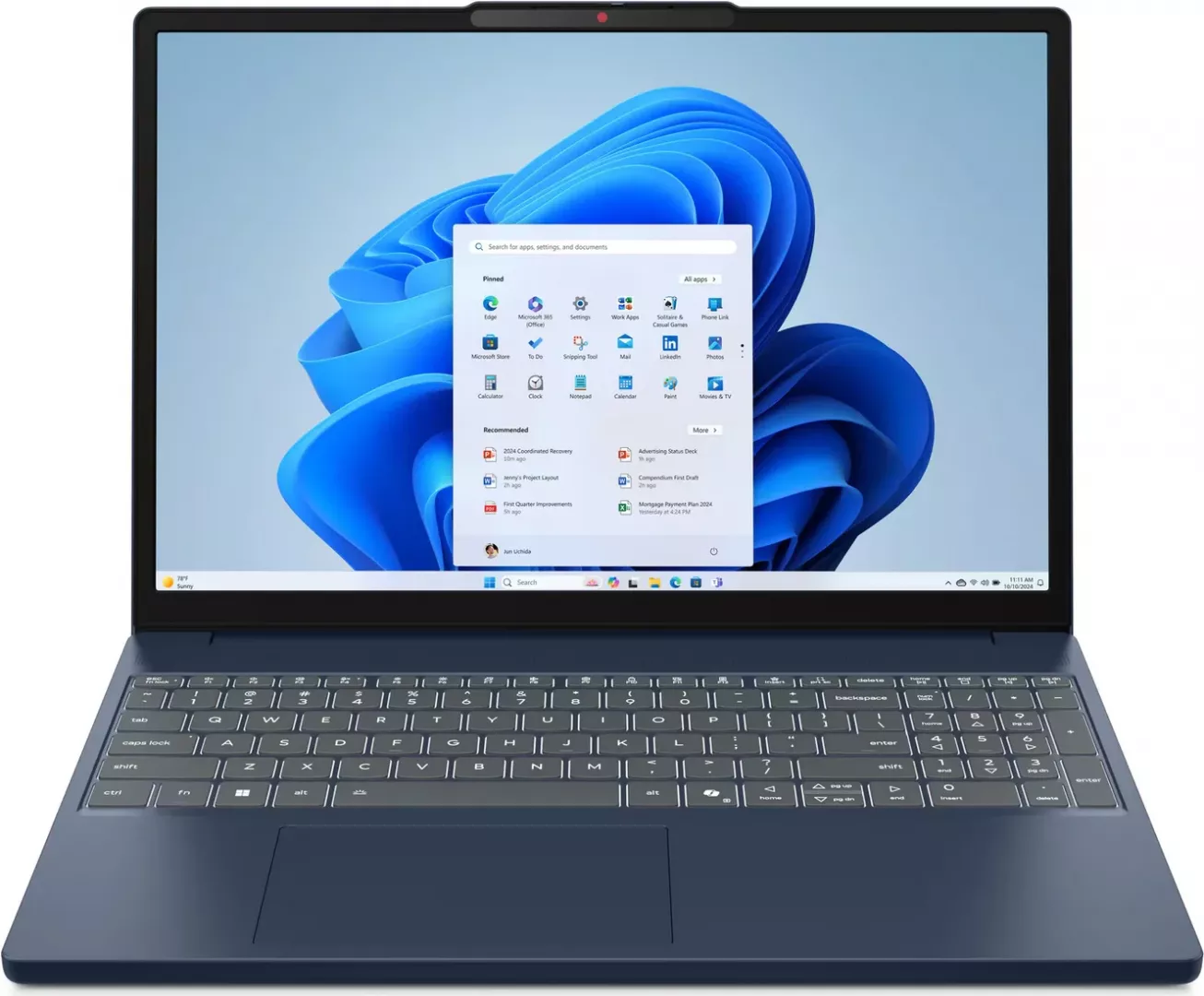 de473d41-8bf1-4b8c-9251-aeddd93a0943 Ноутбук Lenovo IdeaPad Slim 3 15ARP10 Cosmic Blue (83K700B0PB) — изображение 1